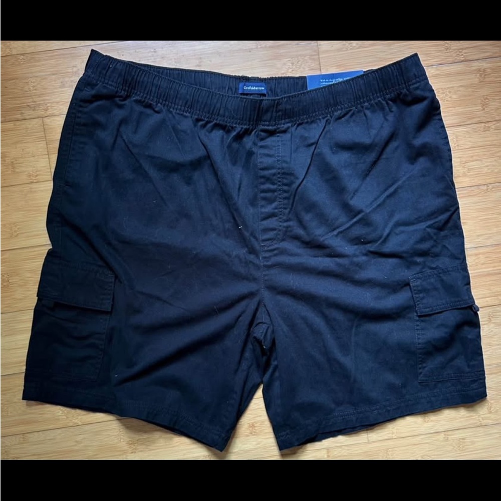 NWT Croft & Barrow Men's Black Cargo Shorts